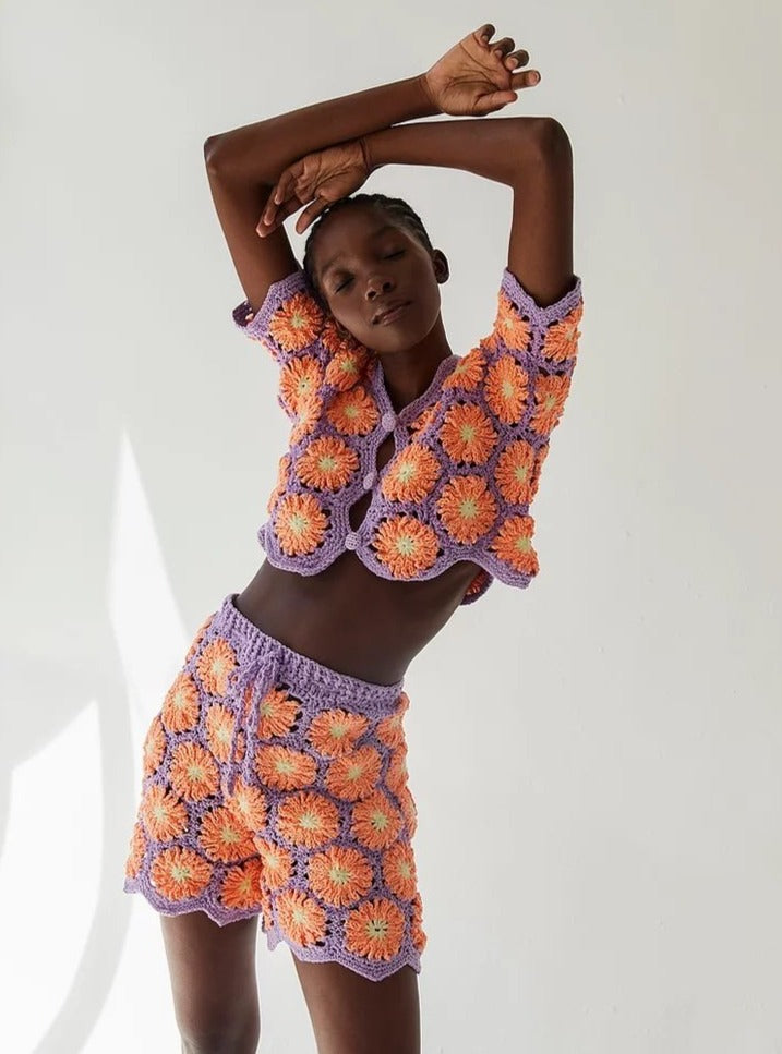 Tach - Gloria Hand Crochet Shorts