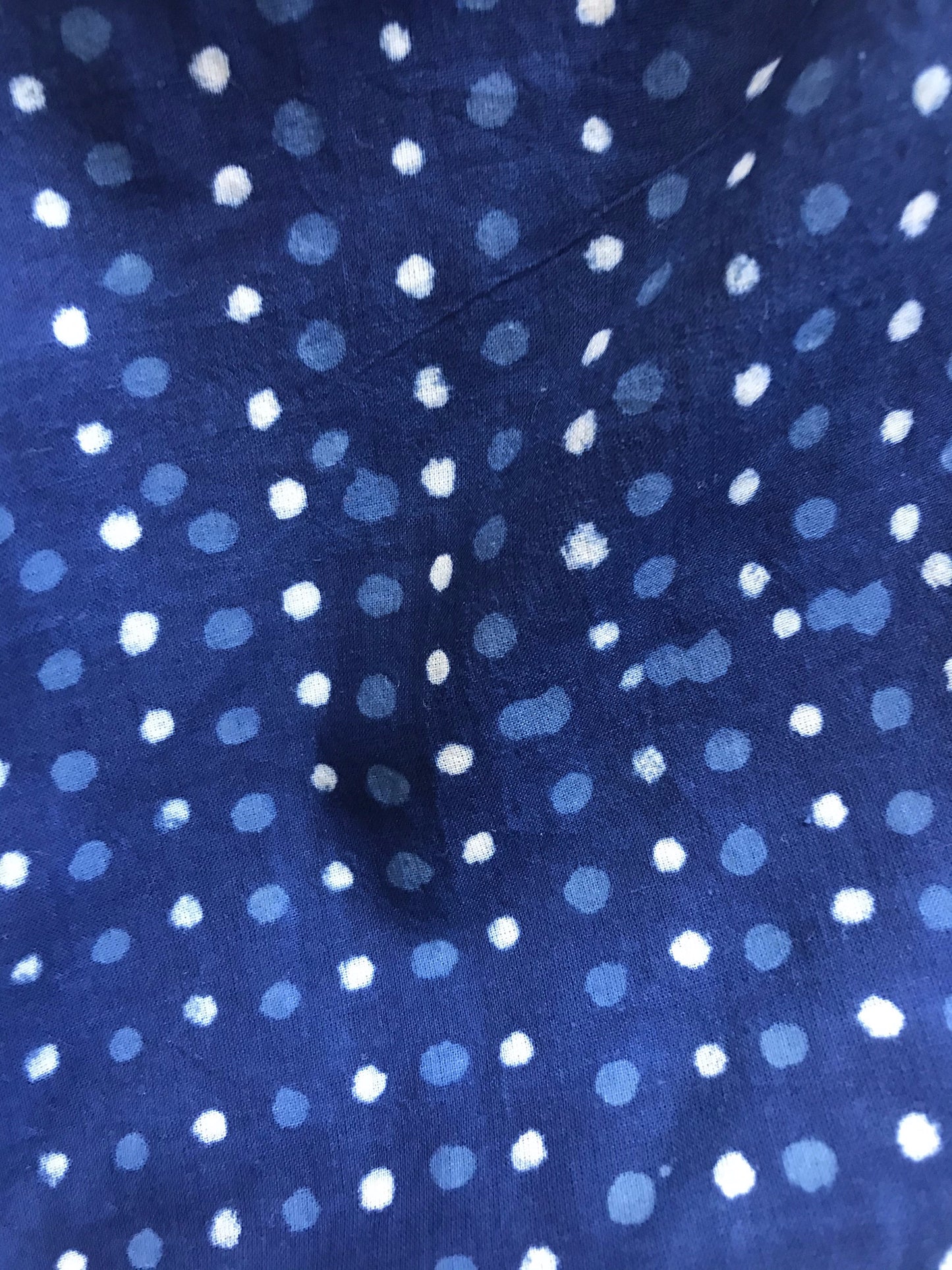 Aomamé - Pluie indigo cotton Baby romper