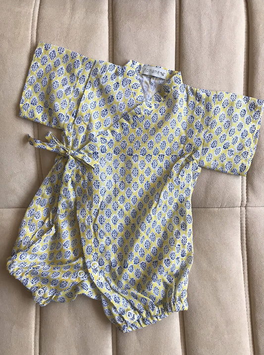 Aomamé - Arles cotton Baby romper