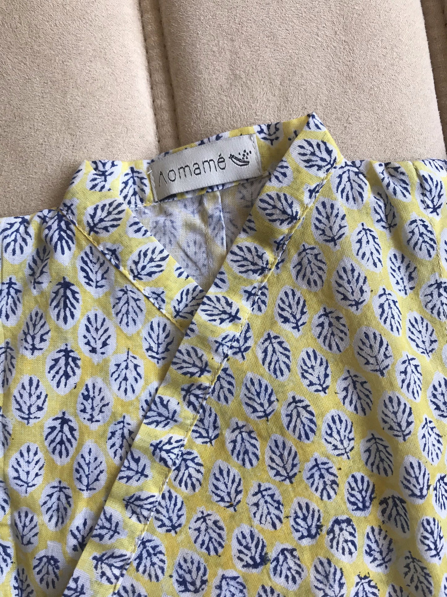Aomamé - Arles cotton Baby romper