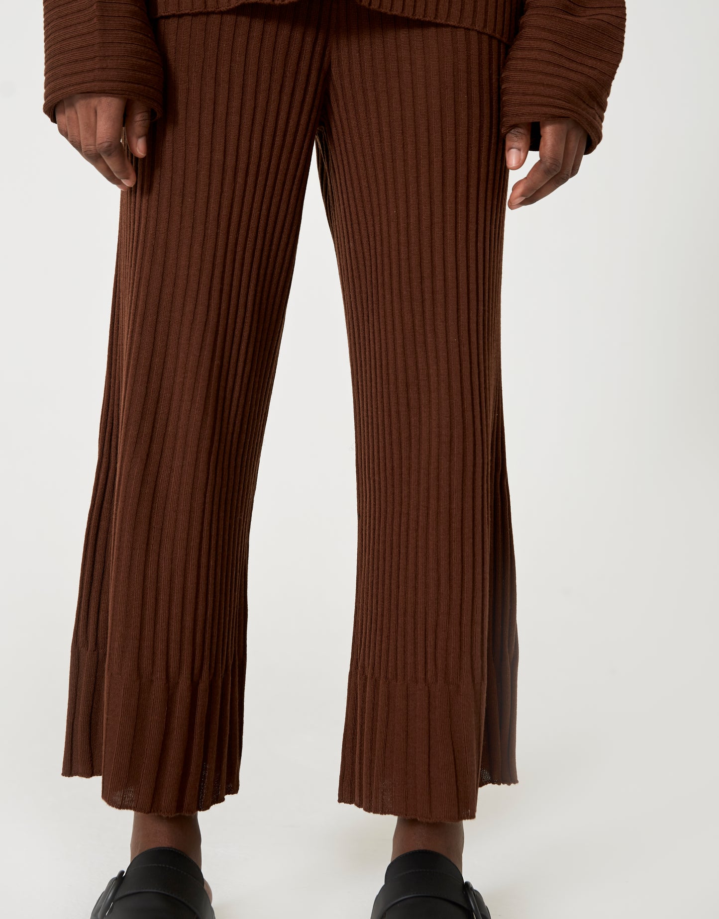 Diarte - Mae merino soft rib knit trousers