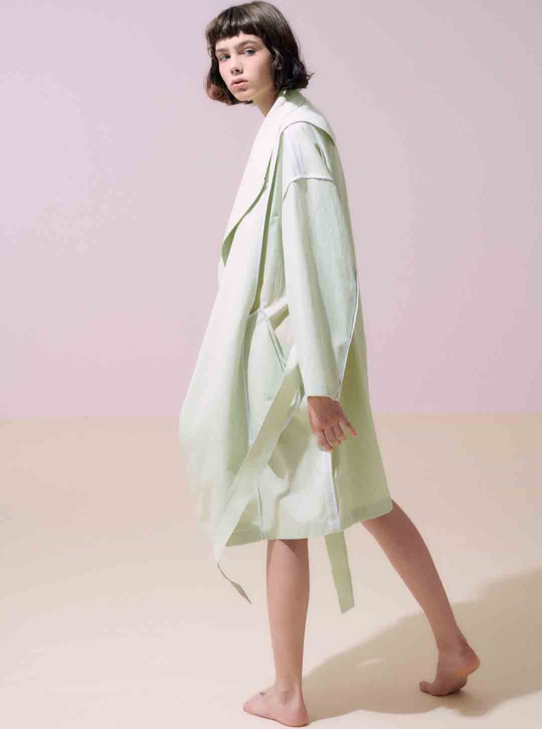NEUL - Pistachio Reverse Trench Coat (S/M)