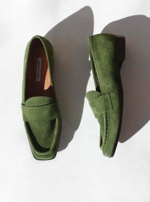 About Arianne - Dalí basil suede loafers (FR41)