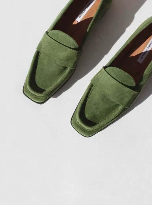 About Arianne - Dalí basil suede loafers (FR41)