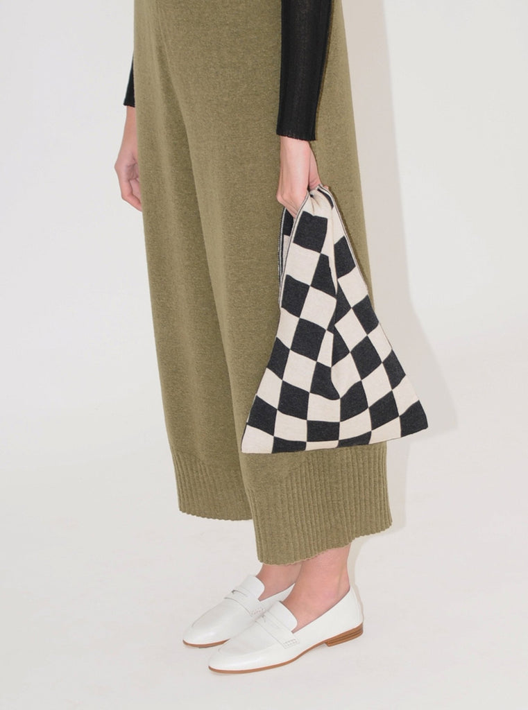 Diarte - Damero knitted checkered bag