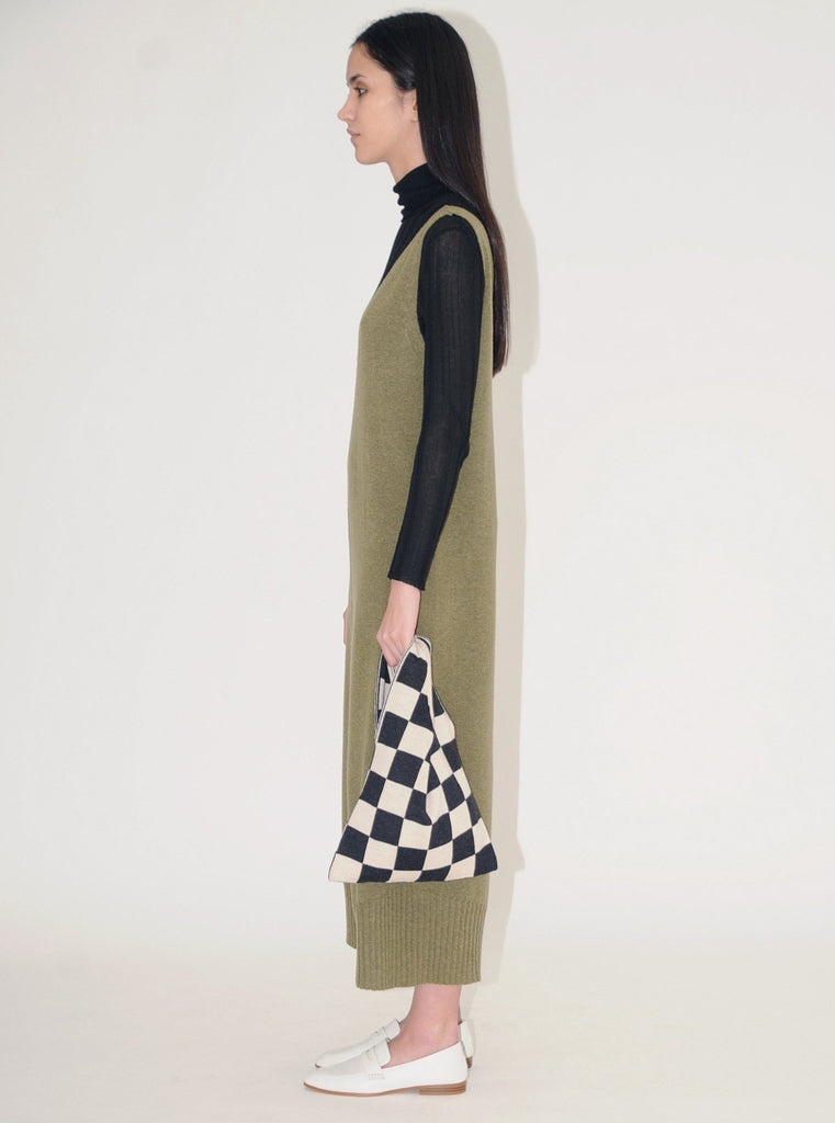 Diarte - Damero knitted checkered bag