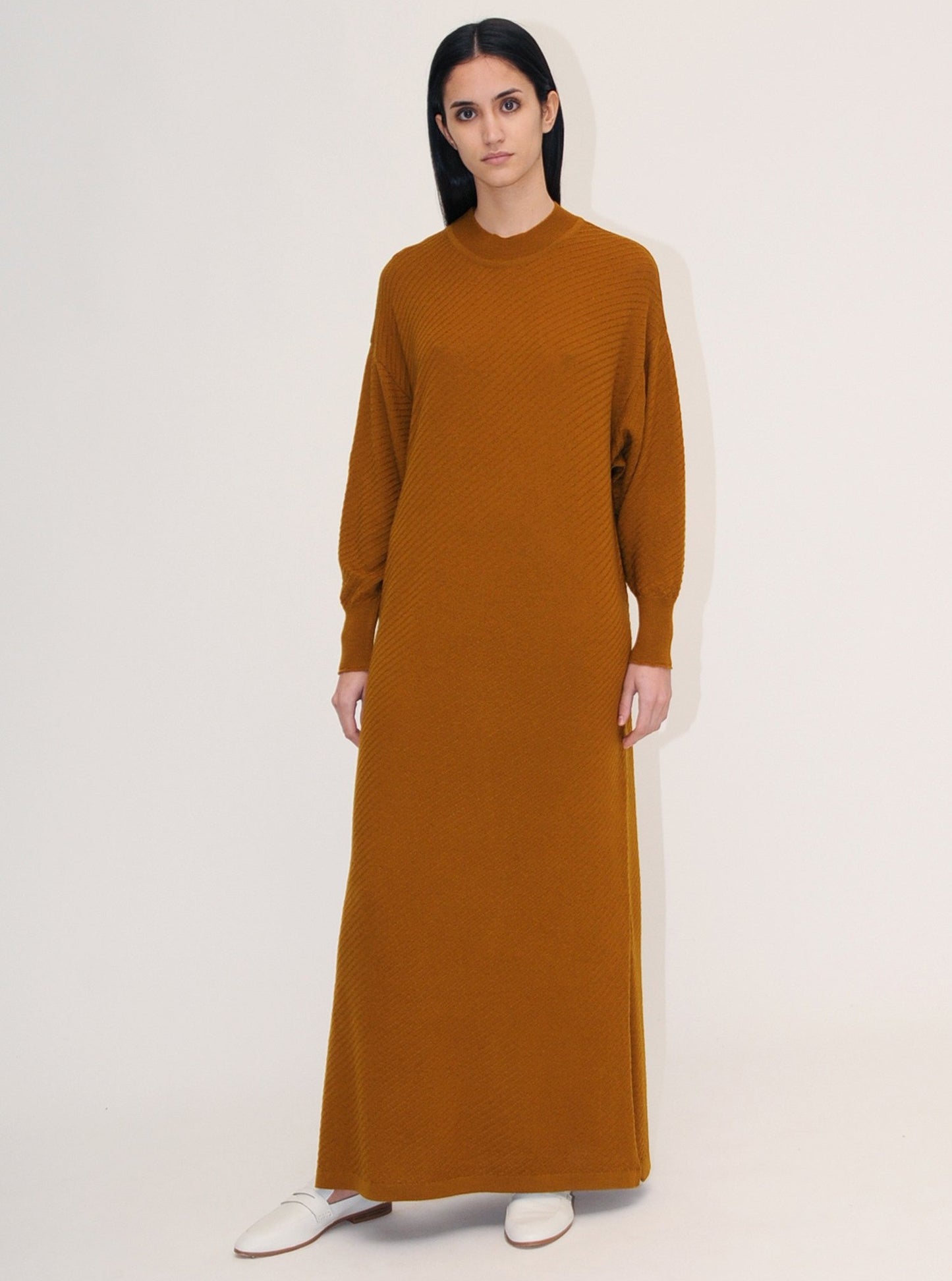 Diarte - Olaya Merino knit dress ochre