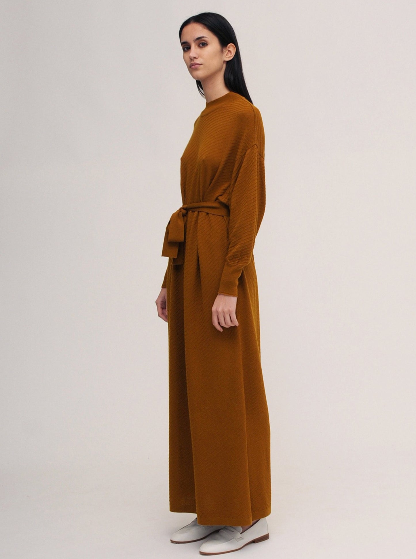 Diarte - Olaya Merino knit dress ochre