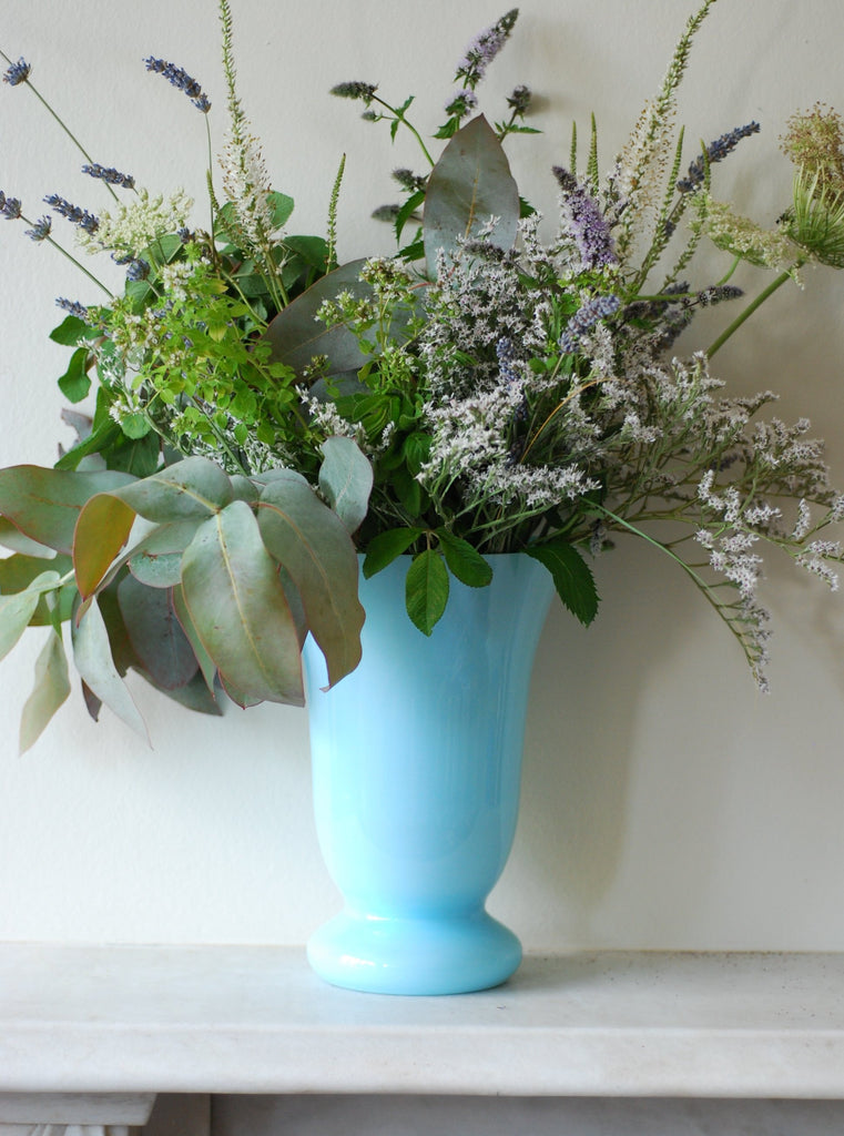 French Opaline Baby Blue XL vase