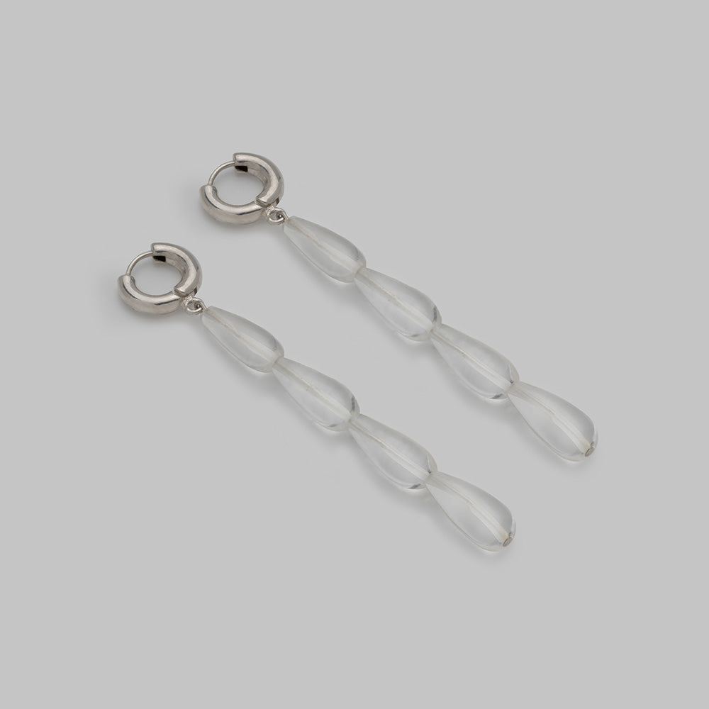 Scho - DEW raining crystal earrings