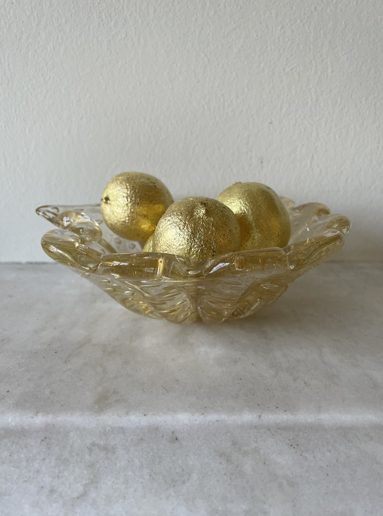 Murano Large Bullicante Gold Speckle bowl