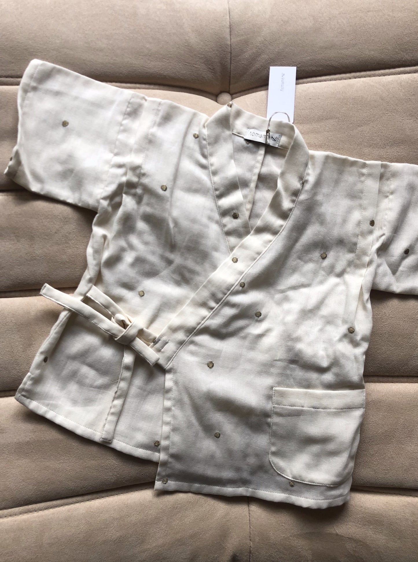 Aomamé - Mochi cotton Children's jinbei set