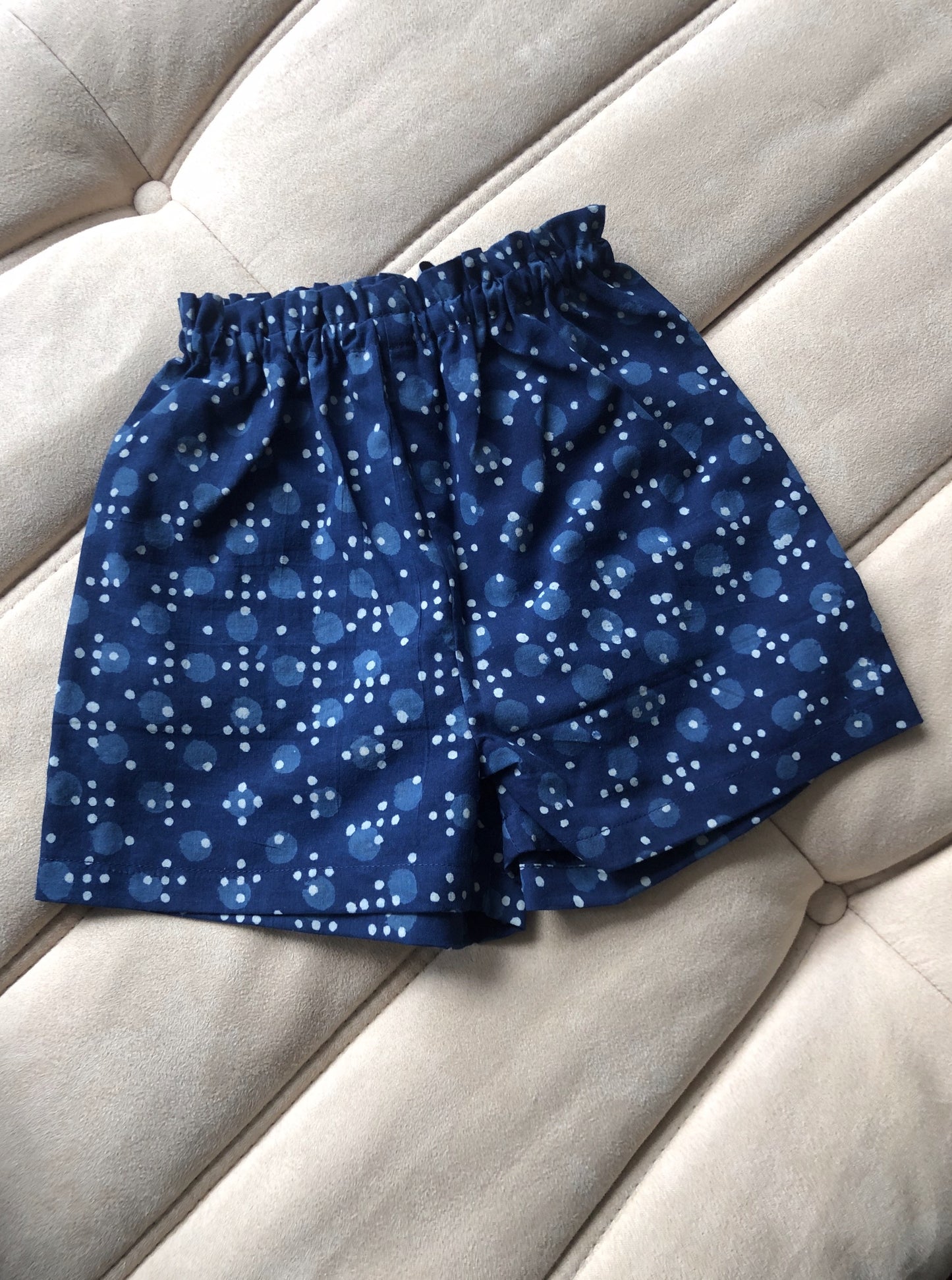 Aomamé - Hoshi indigo cotton Children's jinbei set