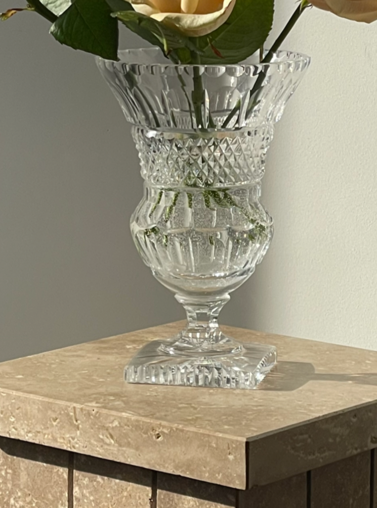 Crystal Medicis pedestal vase