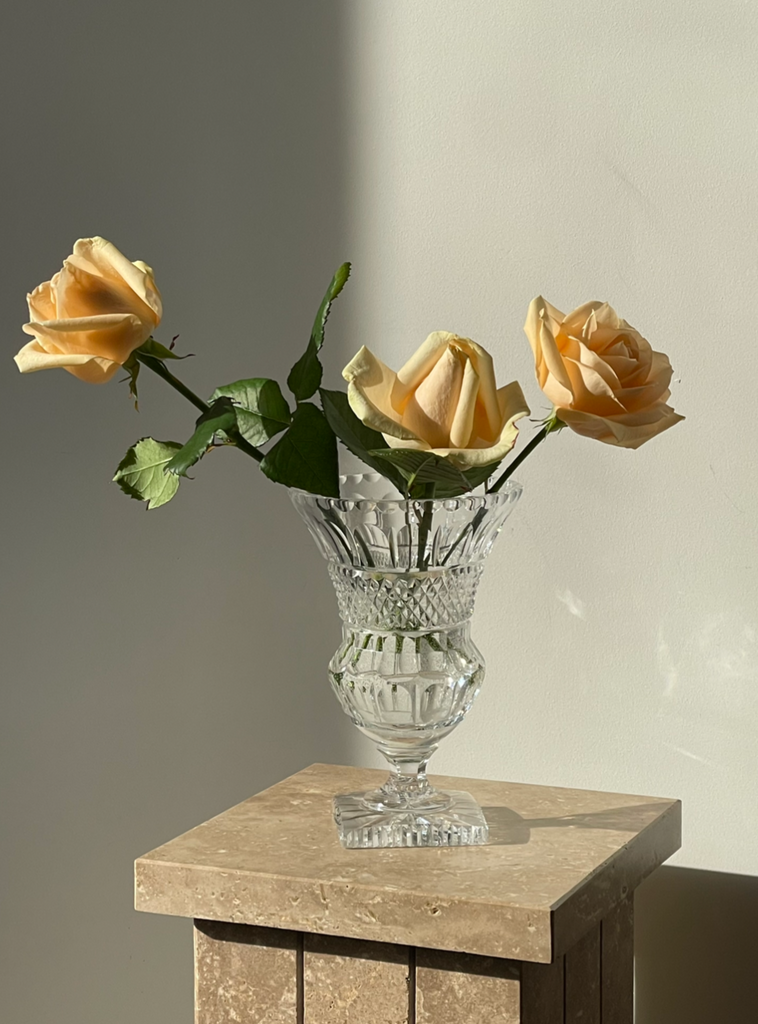 Crystal Medicis pedestal vase