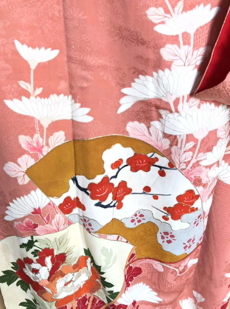 Haruko - Blush hand painted silk kimono
