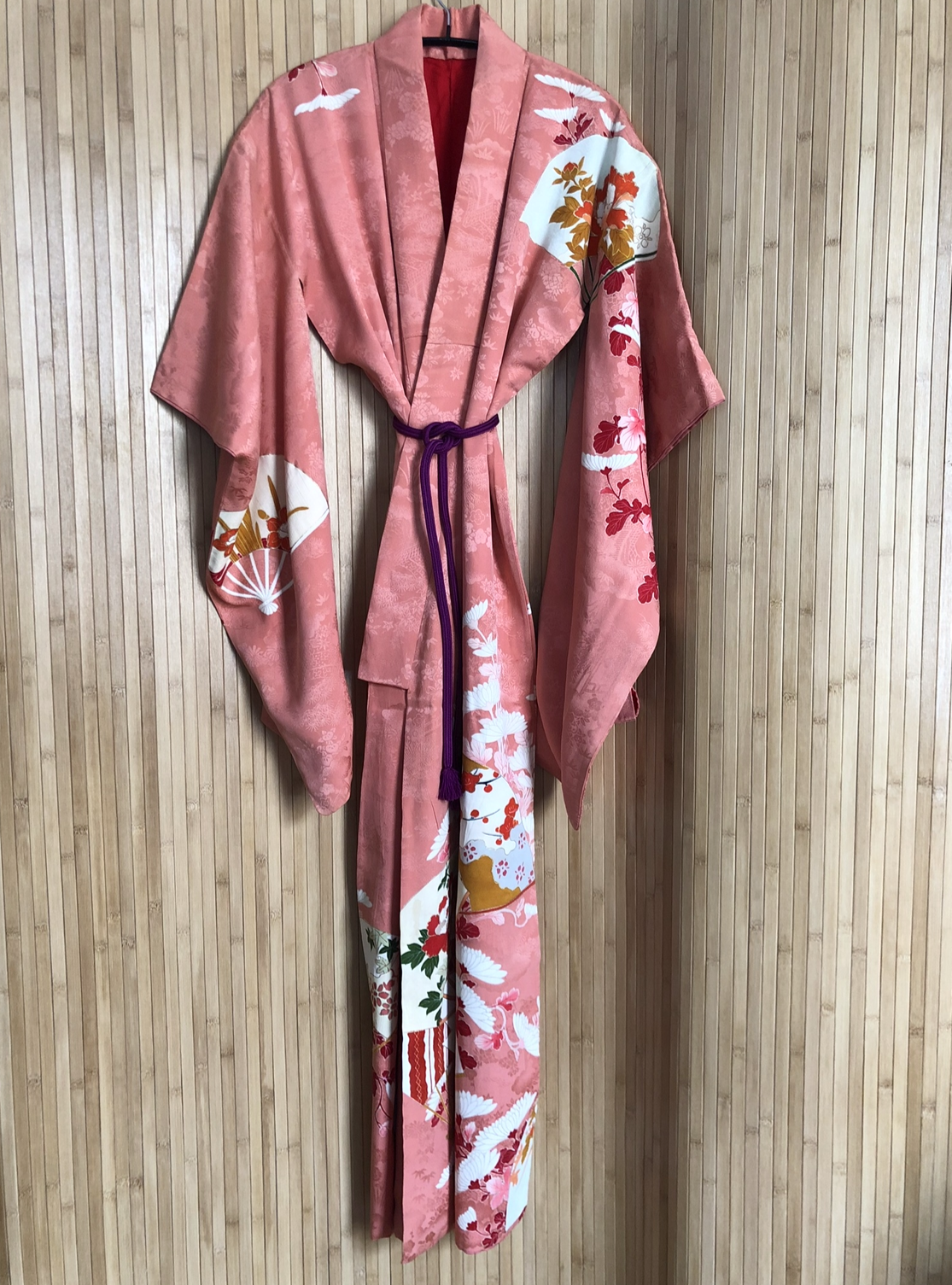 Haruko - Blush hand painted silk kimono