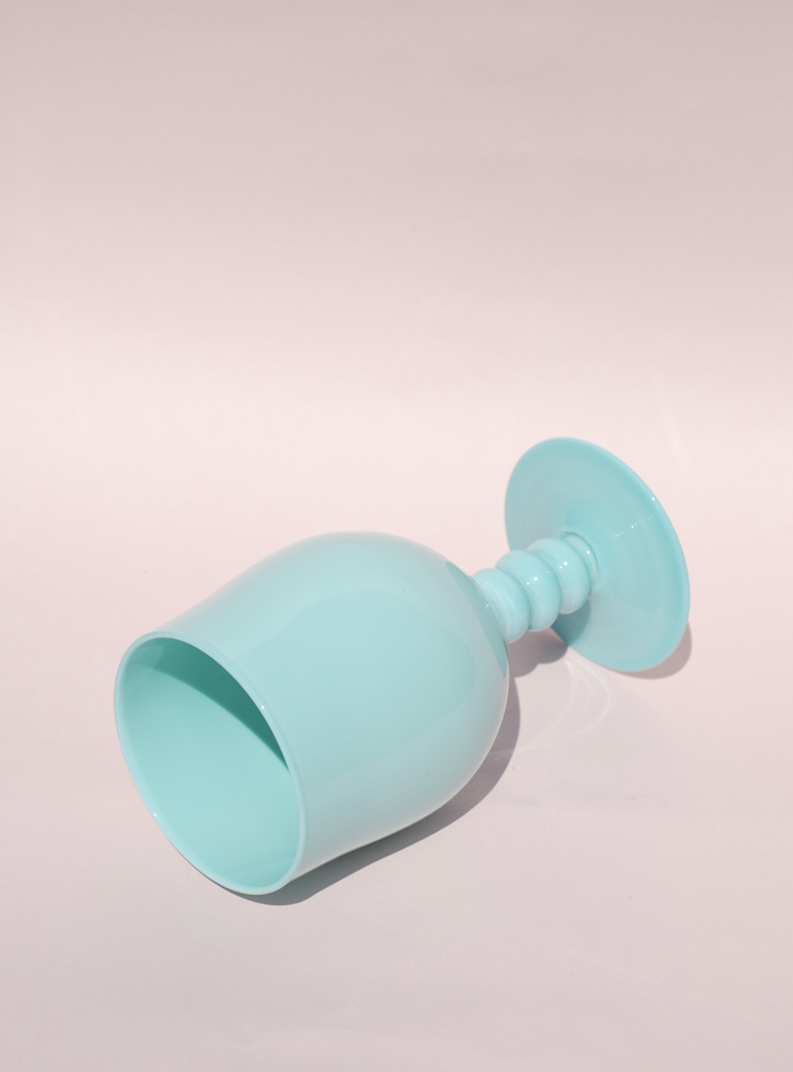 Baby blue opaline chalice