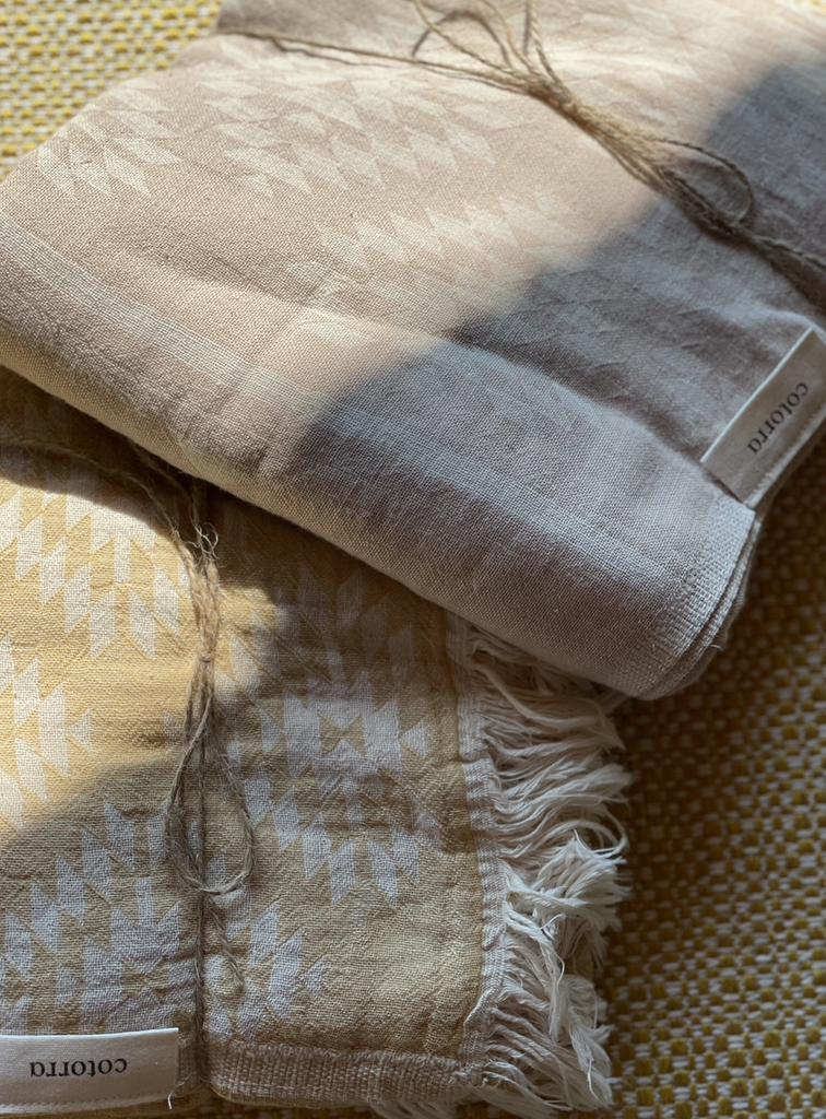 Cotorra - Apollo soft cotton jacquard blush towel