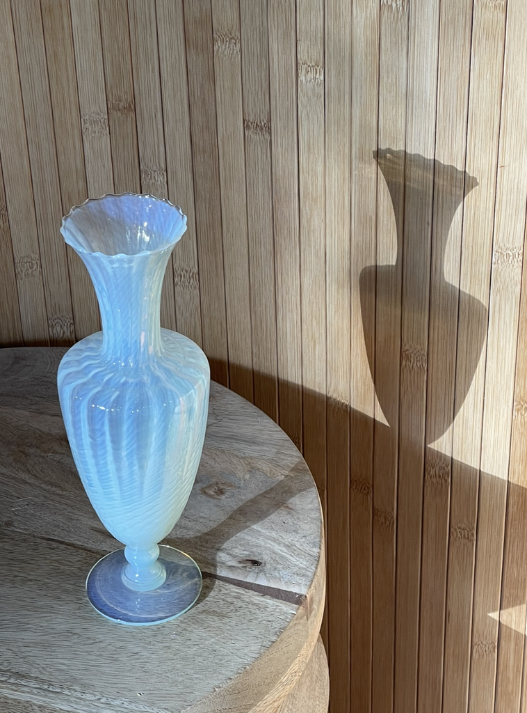 Italian opaline balustre vase