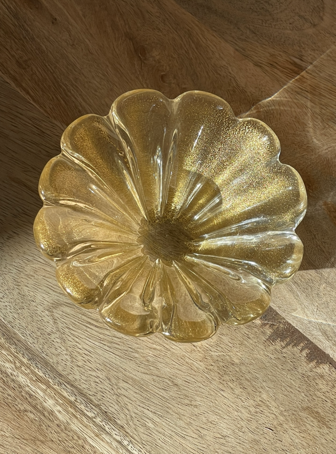 Murano aventurine gold dish