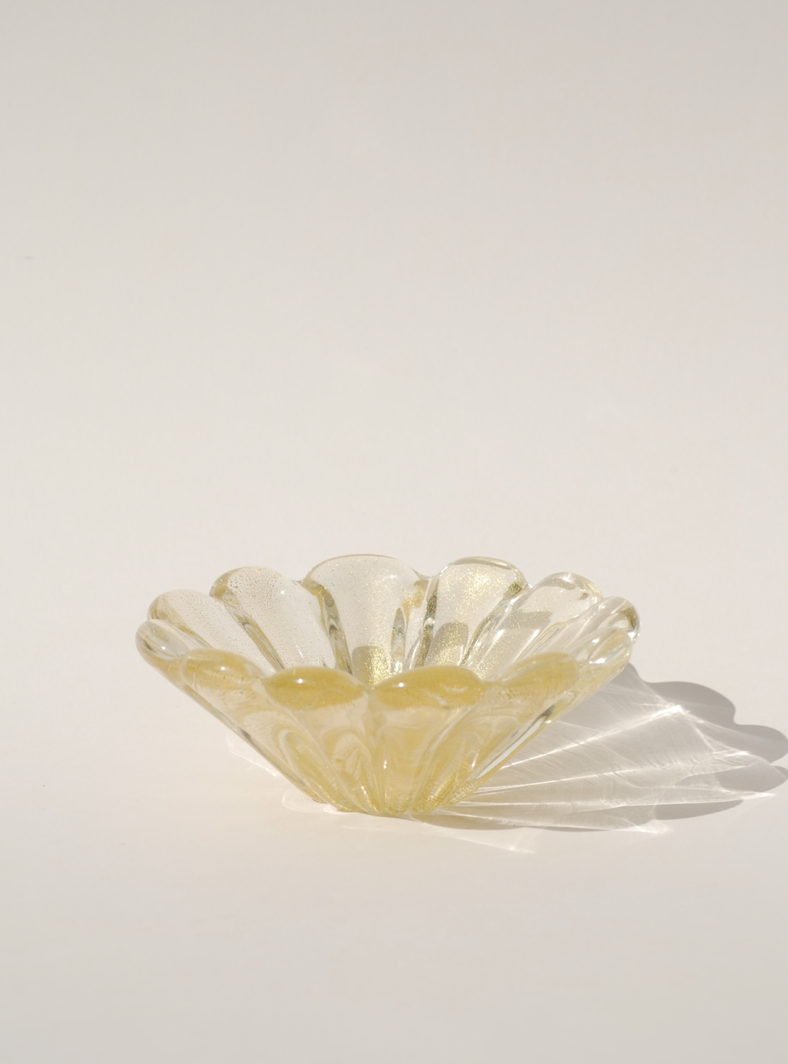 Murano aventurine gold dish