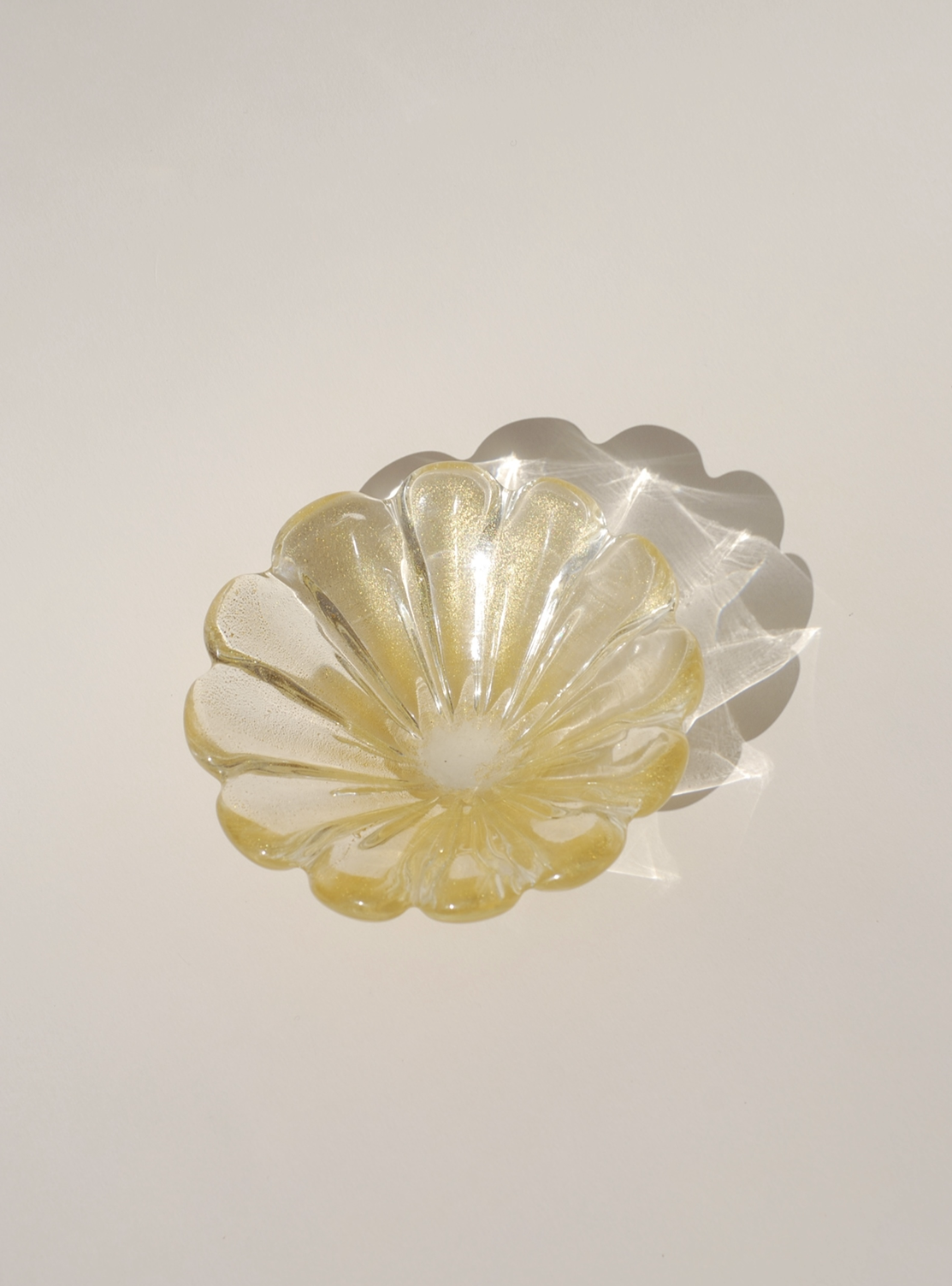 Murano aventurine gold dish