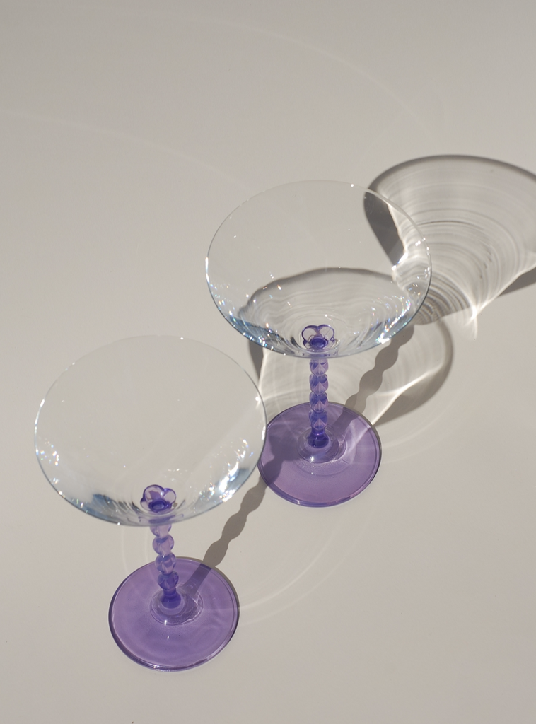 Ultravioleta martini glass set