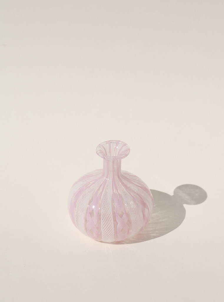 Murano Zanfirico Pink mini vase