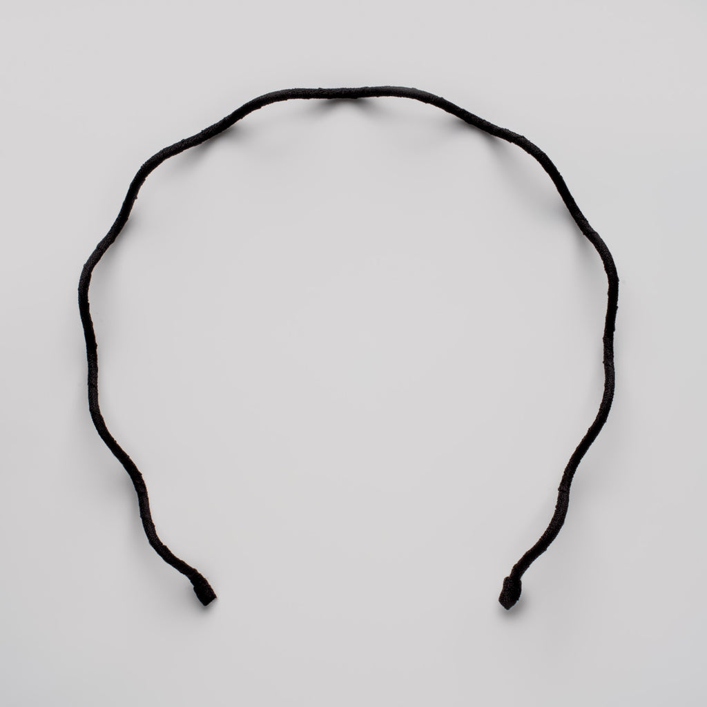 Scho - Cotton wave headband black