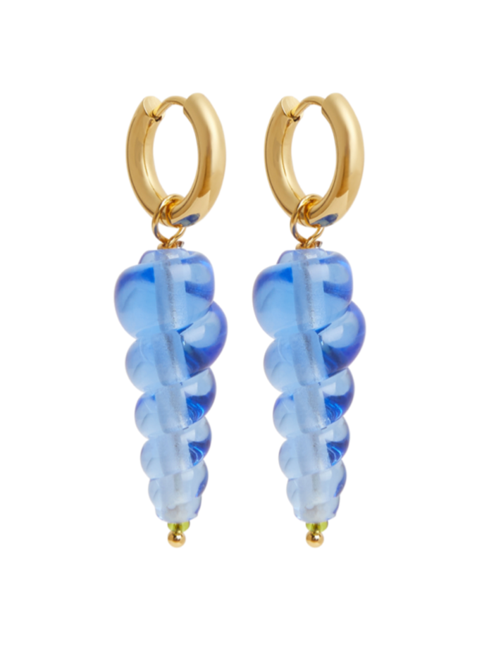 Sandralexandra - Sea shell blue earrings