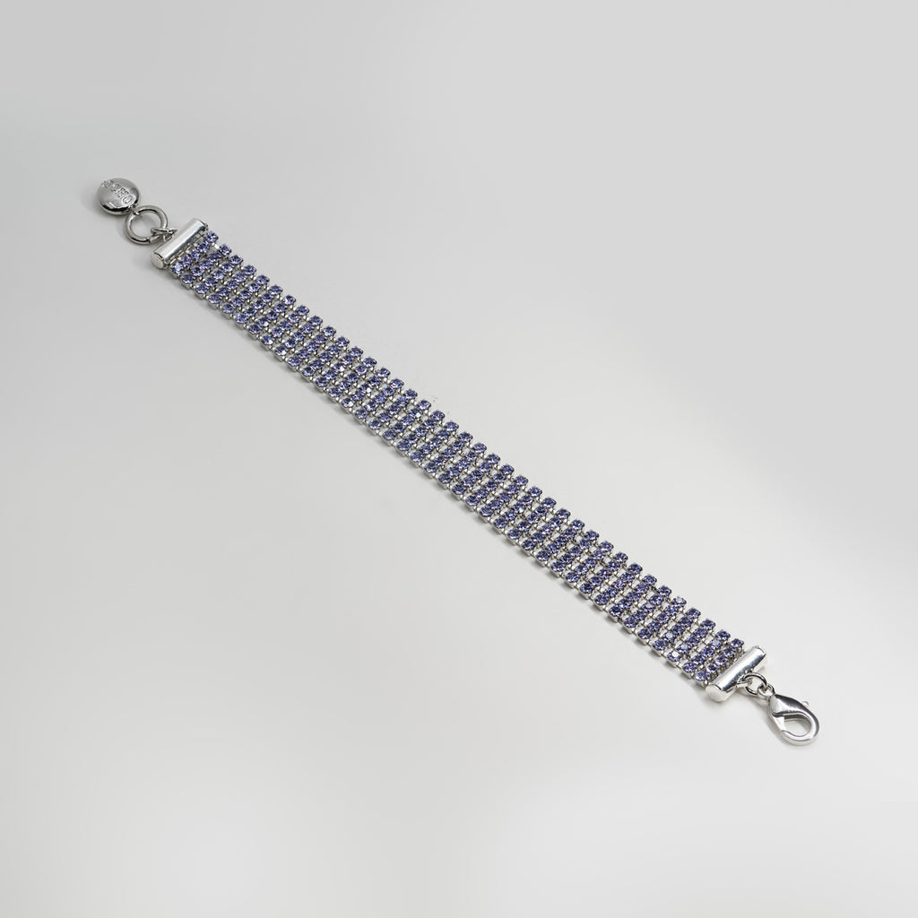 Scho - BOMBSHELL lavender swarovski bracelet