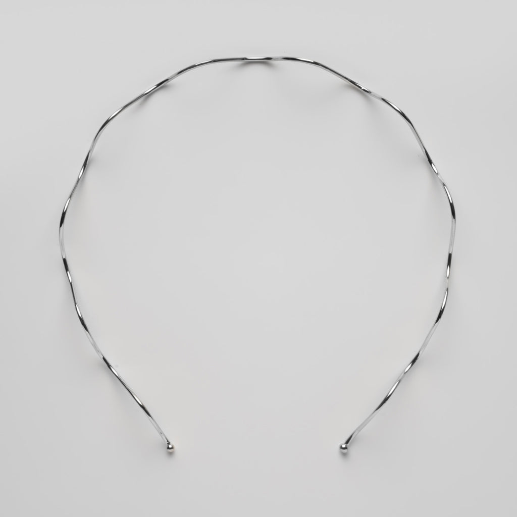 Scho - ARIEL wave metal headband silver