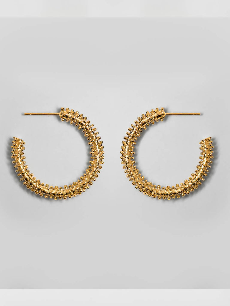 Scho - BUZZ gold hoop earrings