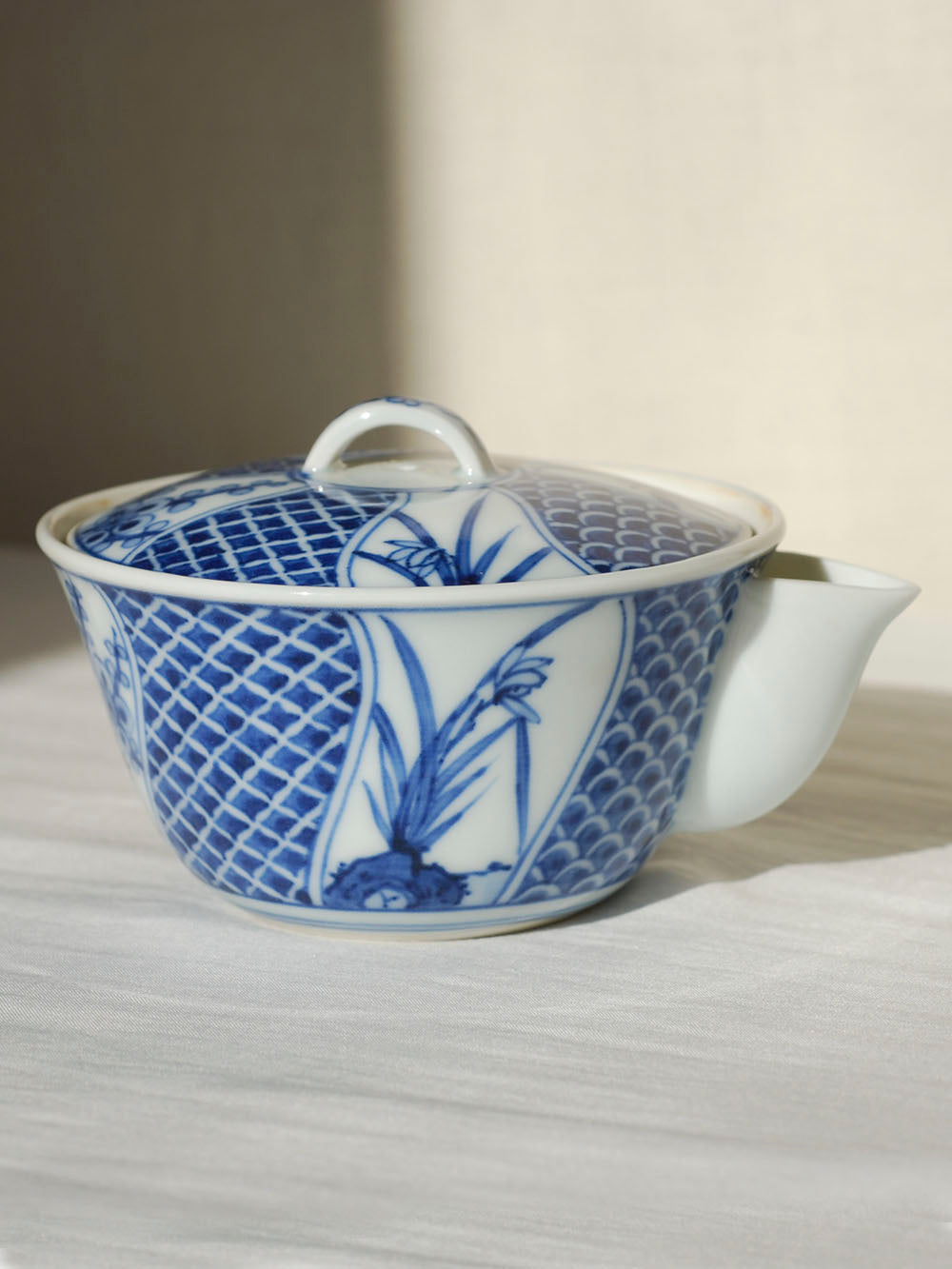Antique Japanese pottery tea set