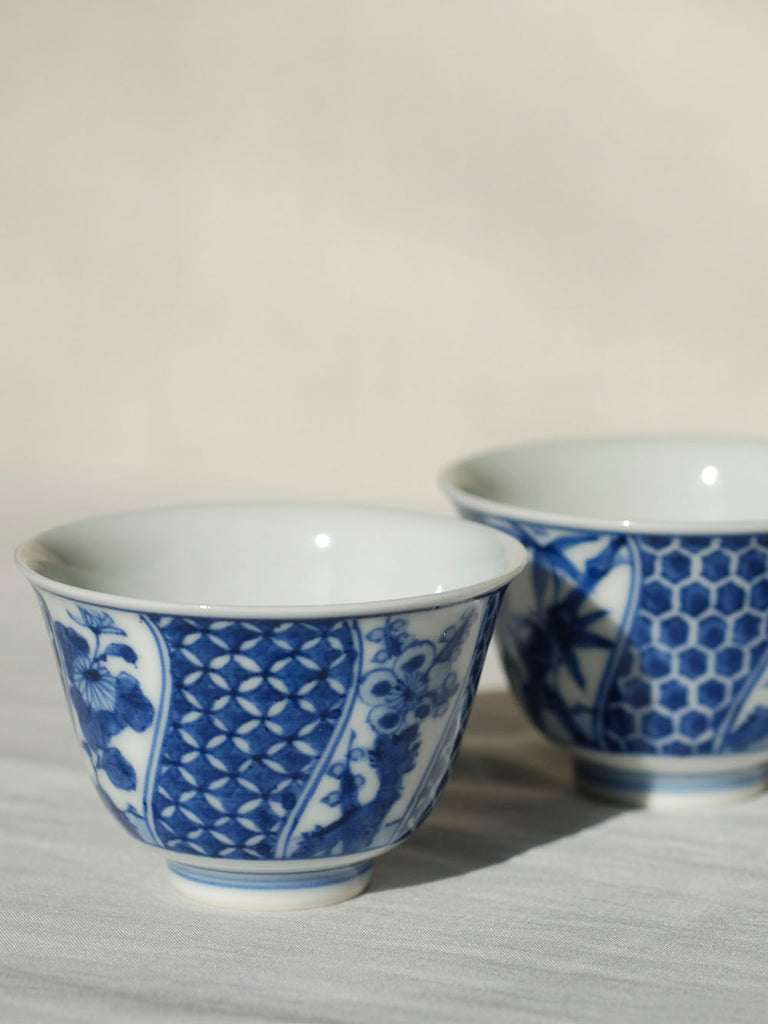 Antique Japanese pottery tea set
