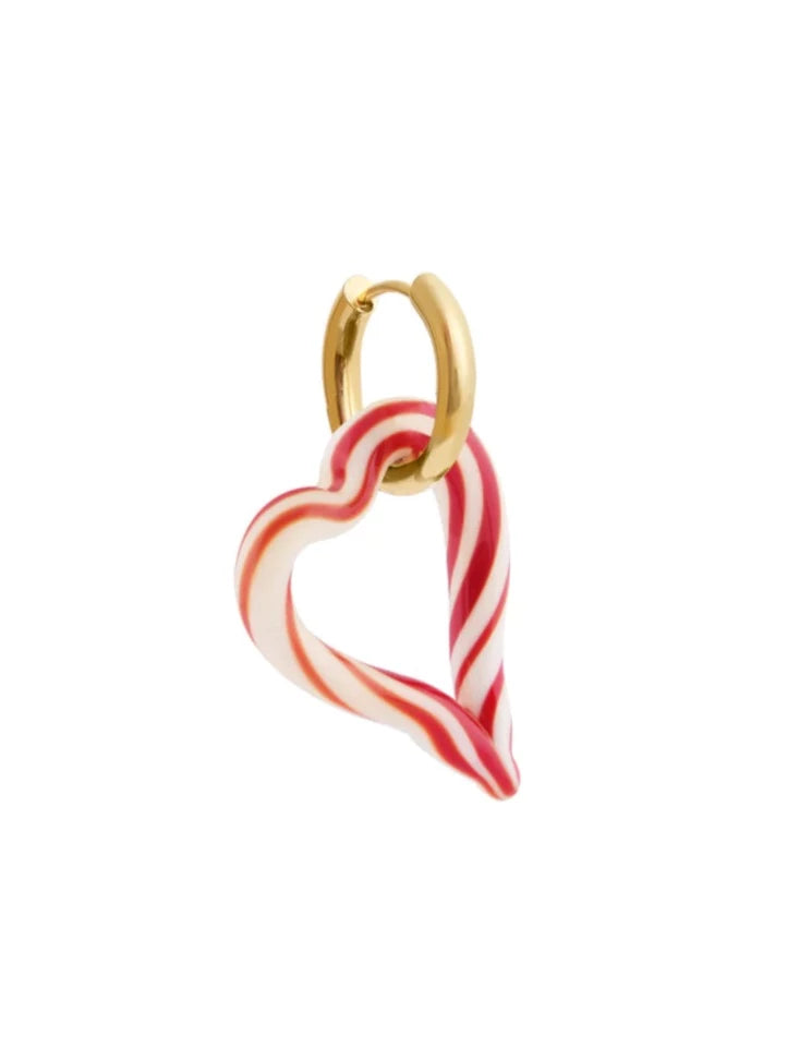 Sandralexandra - Heart of glass candy swirl earrings