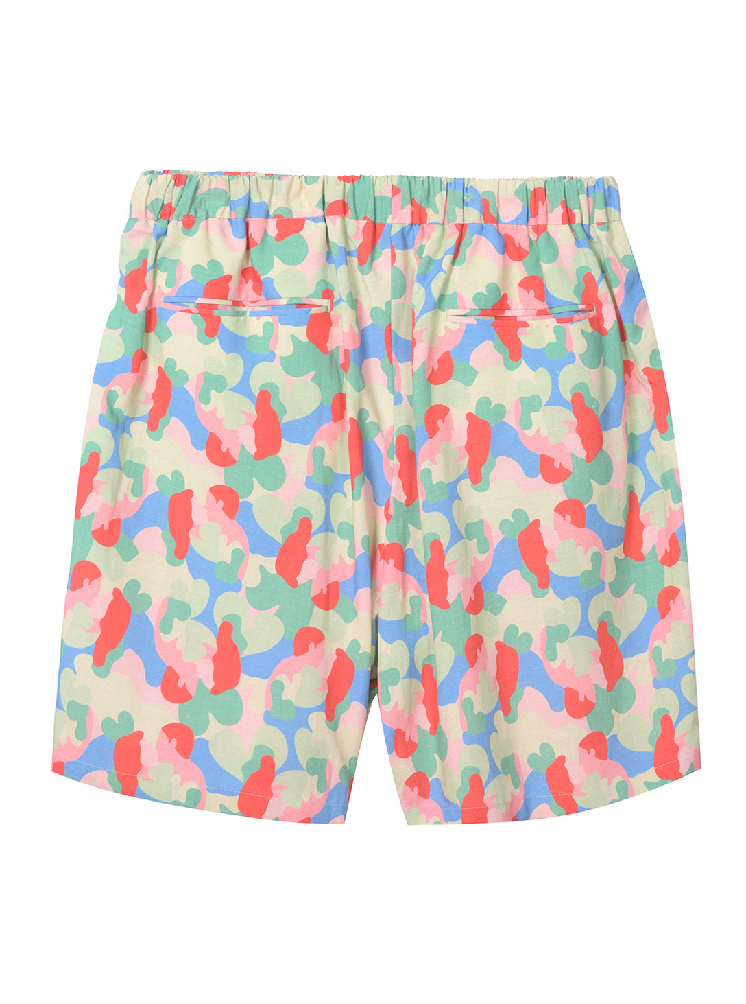 NEUL - Love camo print shorts lettuce