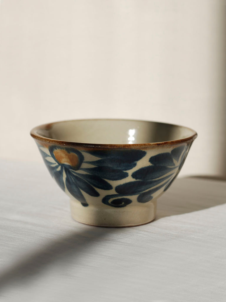 Japanese ceramics handmade in okinawa - Rice bowl