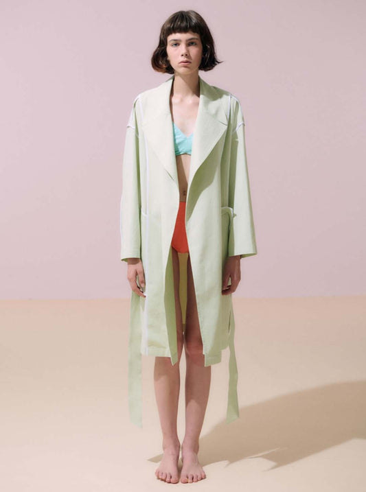 NEUL - Pistachio Reverse Trench Coat (S/M)