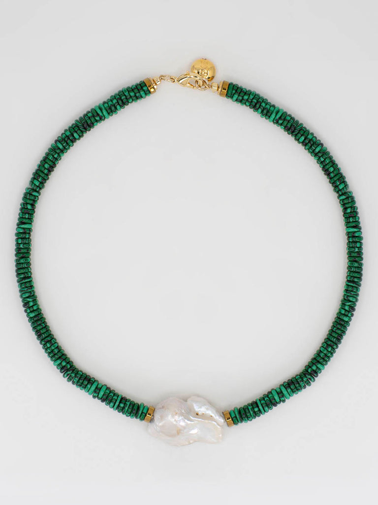 Scho - LANA malachite necklace
