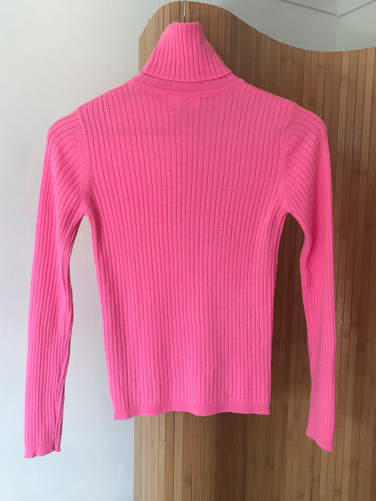 Vintage - 1990's Courrèges pink rib knit top